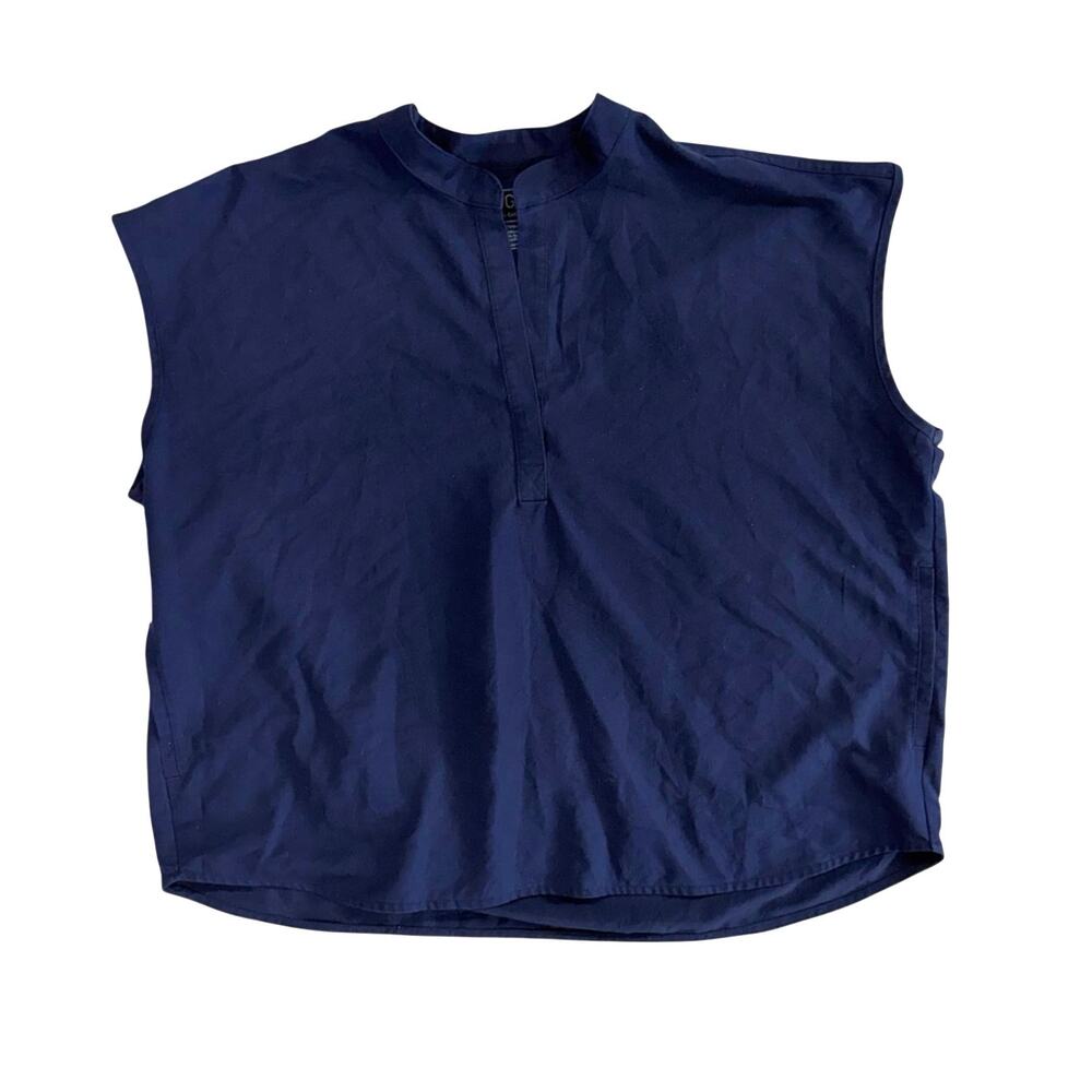FIGS Rafaela Oversized Scrub Top in Navy Size XXL